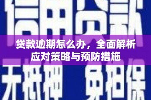 襄汾贷款逾期怎么办，全面解析应对策略与预防措施