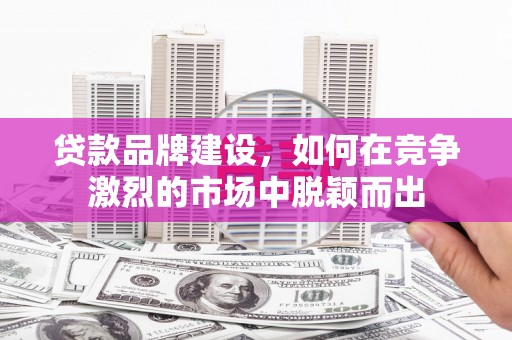 襄汾贷款品牌建设，如何在竞争激烈的市场中脱颖而出