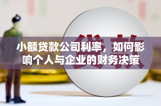 襄汾小额贷款公司利率，如何影响个人与企业的财务决策