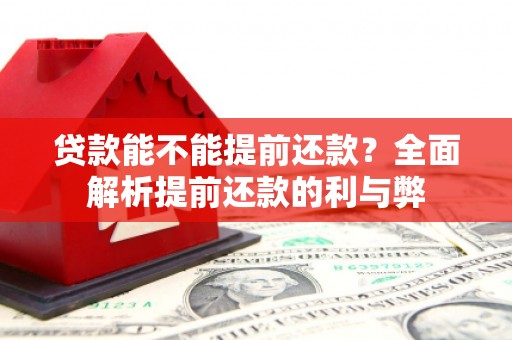 襄汾贷款能不能提前还款？全面解析提前还款的利与弊