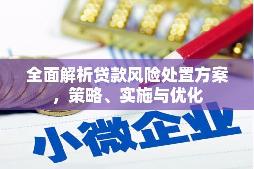 襄汾全面解析贷款风险处置方案，策略、实施与优化