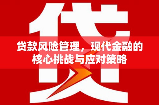 襄汾贷款风险管理，现代金融的核心挑战与应对策略