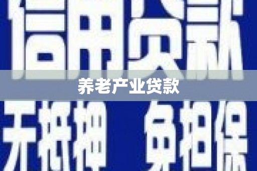 襄汾养老产业贷款