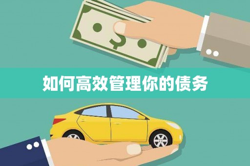 襄汾如何高效管理你的债务
