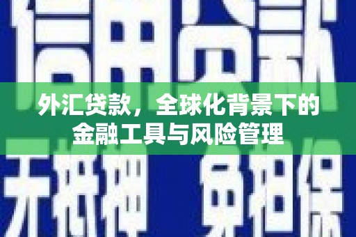 襄汾外汇贷款，全球化背景下的金融工具与风险管理